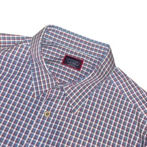 UNTUCKit Men's XL Blue Red Plaid Slim Fit Wrinkle Free Button Down Shirt
